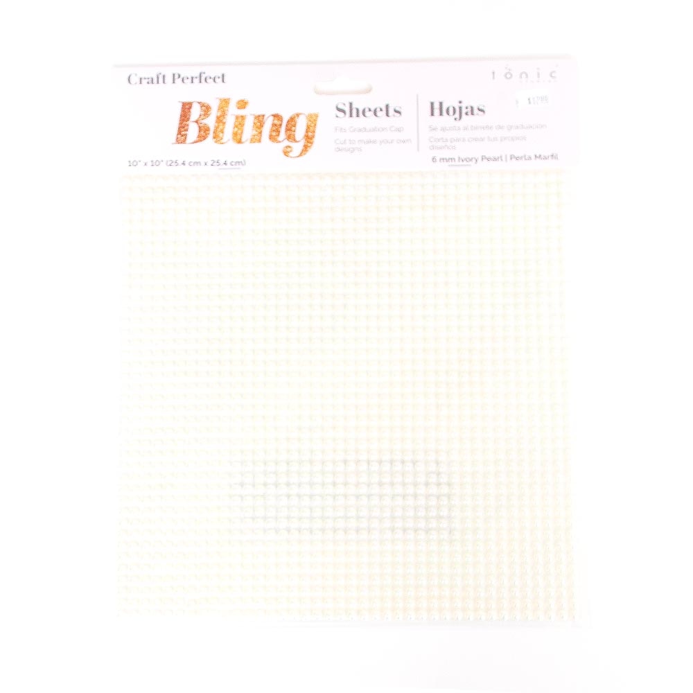 Craft Embellishments, Art & School, Craft Perfect, Grad Cap Decor, Pearl, Gem, Sheet, 962172